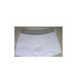 White Spandex / Cotton Athletic Knitted Personalised Underwear for Men thumbnail-1