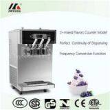 Counter Top Soft Serve Ice Cream Machine With Twin Twist Flavors And Air Pump thumbnail-1