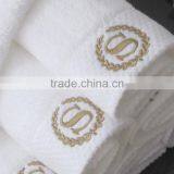 100% Cotton Full White Satin Towel for Luxury Hotel thumbnail-6