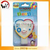EN71 Hot Sale Baby Birthdayfancy Magic Heart Number 0 Candle