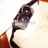 Women Ruffle Fishnet Ankle Socks Mesh Lace Fish Net Short Sock thumbnail-3