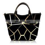 Stylish Geometric Print and Zipper Design Women's Tote Bag