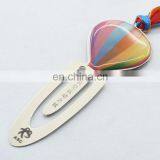 Glue Sticker Color Ribbons Tassel Brief Paragraph Metal Customized Gift Promotional Bookmark thumbnail-4