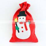 Wholesale Bulk Felt Christmas Drawstring Gift Bags thumbnail-3
