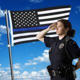 Cheap Flag Factory Wholesale 3x5 Ft Stock Black White Blue Stripes American Flags thumbnail-2