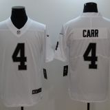Las Vegas Raiders #4 Carr White Jersey