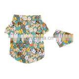 Fashionable Polyester Dog Puppy Shirt French Bulldog Summer Fasion Cartoon Shirt With Bandana thumbnail-1