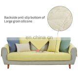 Wholesale Custom 100% Cotton Simple Style Fabrics Striped Non-slip Sofa Cover thumbnail-7