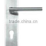 Solid Stainless Steel Lever Door Handle With Plate