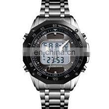 Skmei 1493 Solar Powered 30meters Waterproof Stainless Steel Digital Quartz Wristwatch thumbnail-2