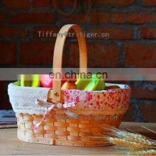 Rectangular Wooden Basket Storage Wood Chip Basket thumbnail-5