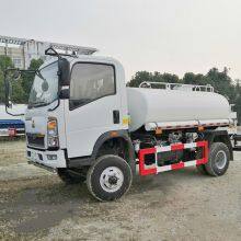 Sinotruk Howo Single Axle Plant Water Sprinkler Bowser Tank Truck for Sale thumbnail-2