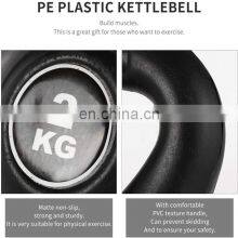Durable Vinyl and Filled With Cement Plastic Kettlebells Set thumbnail-5