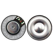 Custom 32ohm Aluminum PVD Diaphragm Driver Units 40mm Micro Earphone Speaker