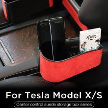 Tesla Model X Model S 2017-2022 Car Central Control Side Storage Box Organize thumbnail-4