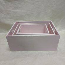 Customized Size Rectangle Planter Wooden Pot for Garden wooden planters for sale