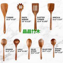 Salad Spoon Production Bamboo Wooden Spoon Set Wholesale thumbnail-2