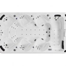 Smart Outdoor Infinity Swimming Pool Villa Family Surfing Temperature-controlled Finished Acrylic Private Pool no End; thumbnail-2