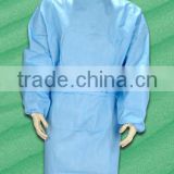 High quality SMS nonwoven waterproof sterile disposable surgical gown