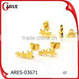 Costume Jewelry Ladies Earring Designs Picture Gold Stars Earring thumbnail-1