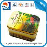 Small Rectangular Gift Tin Can Box With Slip Cover thumbnail-1