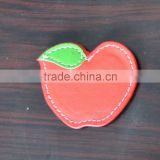 Factory Offer PU Leather Apple Shaped Tag