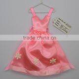 satin fabric Decorative Mini Dress with gifts bag for package