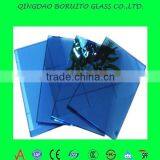 Blue Colored Coated Glass 4mm 5mm Float Reflective Glass Price thumbnail-2
