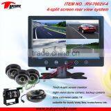 RV-7002V-4 Car Rearview Camera System With 4-split Screen Monitor for Heavy Duty Vechicles thumbnail-1