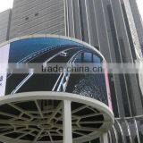 P12mm Outdoor Arc Curve Round Odd Video Led Signs