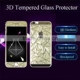 Best Selling 3D Diamond Style Tempered Glass Film Screen Protector Both Sides Front and Back Cover for Iphone 6 6plus