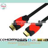 Dual Color Moulded HDMI Cable With Ethernet and Gold Connector Support 3D and 4k ,TV,player, thumbnail-3