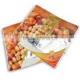 Food Grade Printing 3 Side Seal Aluminum Lamination Header Bag With Tear Notch