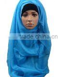 >>FACTORY Best Selling Fashion Women Plain Muslin Hijab Scarf/ thumbnail-5