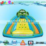 Two Lines Commercial Grade Inflatable Water Slide With Climbing Wall Supplier's Choice