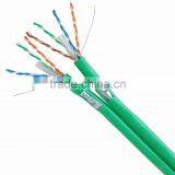 Dual 4*2* 0.57BC & CCA FTP CAT6 cable pass test 305M