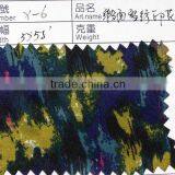 Satin Face and Printed Chiffon Fabric for Dress thumbnail-1