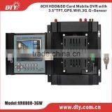 VR8808-3GW 8 Channel 1TB HDD Storage Mobile Dvr Gps Map Tracking Software