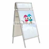 Good price Double-side poster stand with header