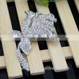 Bridal Beautiful Honorable Rose Flower Rhinestone Brooch/handmade Rhinestone Brooch thumbnail-2