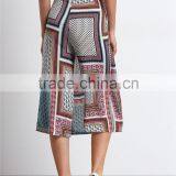 2016 Latest Wide Leg Sleeve Midi Length Women Palazzo Pants thumbnail-3