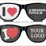 Nightclub Promo Pin Hole Sunglasses With Custom Logo Print thumbnail-4
