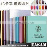 Factory OEM/ODM Nail Art Salon Color Chart Nail Gel Polish Display Book Quality Choice