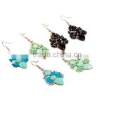 2016 best selling christmas gifts Colorful Long drop earrings women jewelry