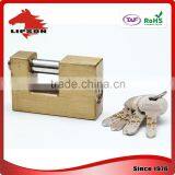 Lipson LS-200K Series Hardened Steel Shackle Kaba Key Rectangular Brass Padlock thumbnail-5