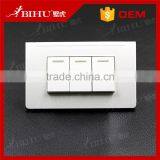 High Temperature Resistance Fireproof PC Panel 4 Gang 1 Way 2 Way Wall Switch thumbnail-5