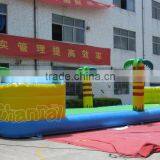 2-in-1 Sports Field Bungee Run Giant Inflatable Volleyball Court for Sale thumbnail-3