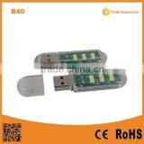 B40 Mini 2015 Hotsale Computer USB Light LED ,mini Usb Led Lamp,usb Led Light for Power Bank Computer