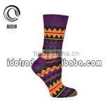 Winter Purple Knitting Jacquard Men/Women Tube Dress Socks