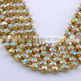 Wholesale Rhinestone Cup Chain for Shoe Garment thumbnail-3